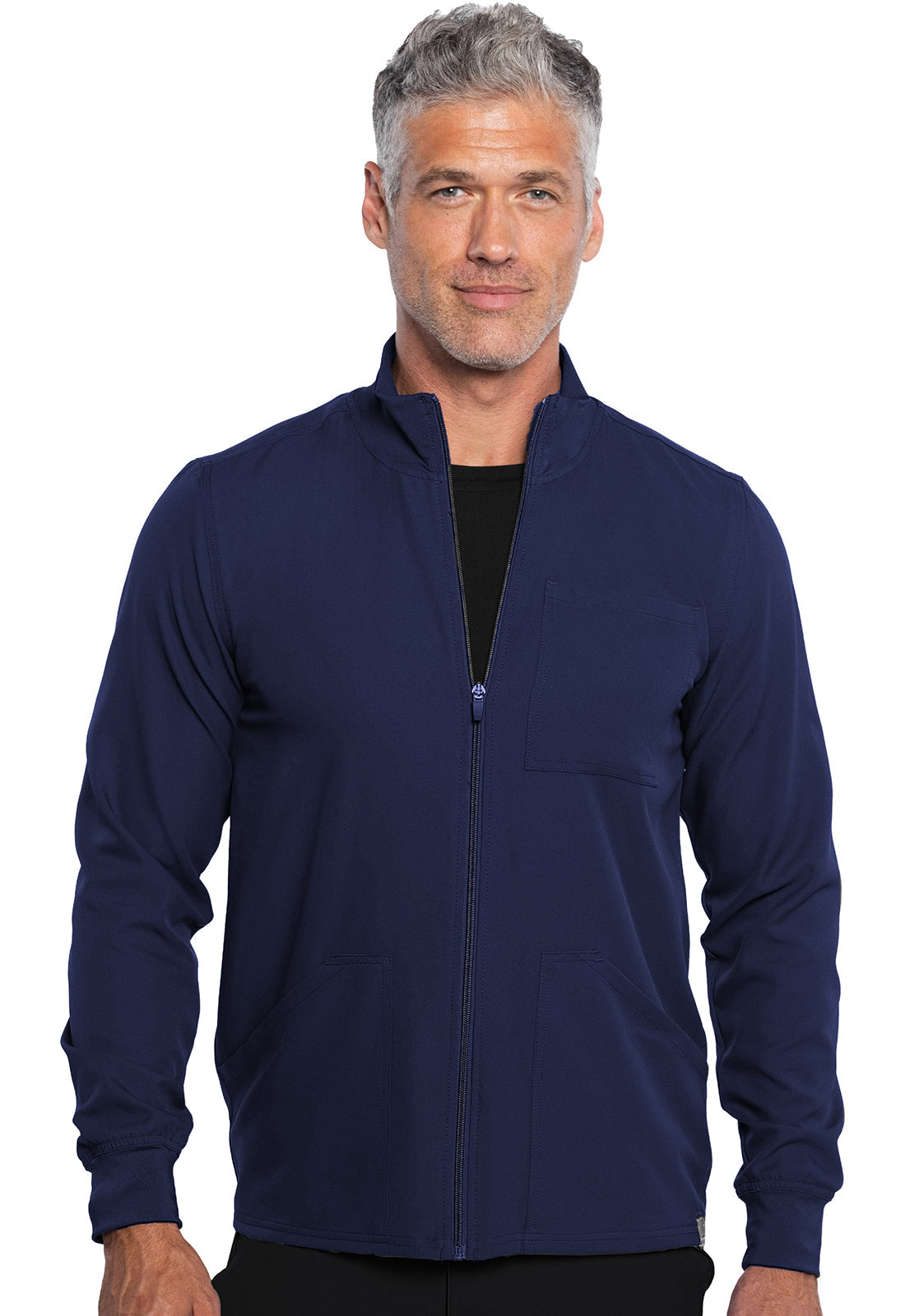 Men's Men's Zip Front Jacket - Navy